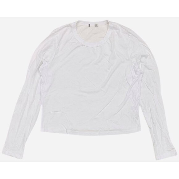 Buck Mason Tops - Buck Mason Women's Pima Cotton Boxy Crewneck Made In USA Long Sleeve Top Tee
